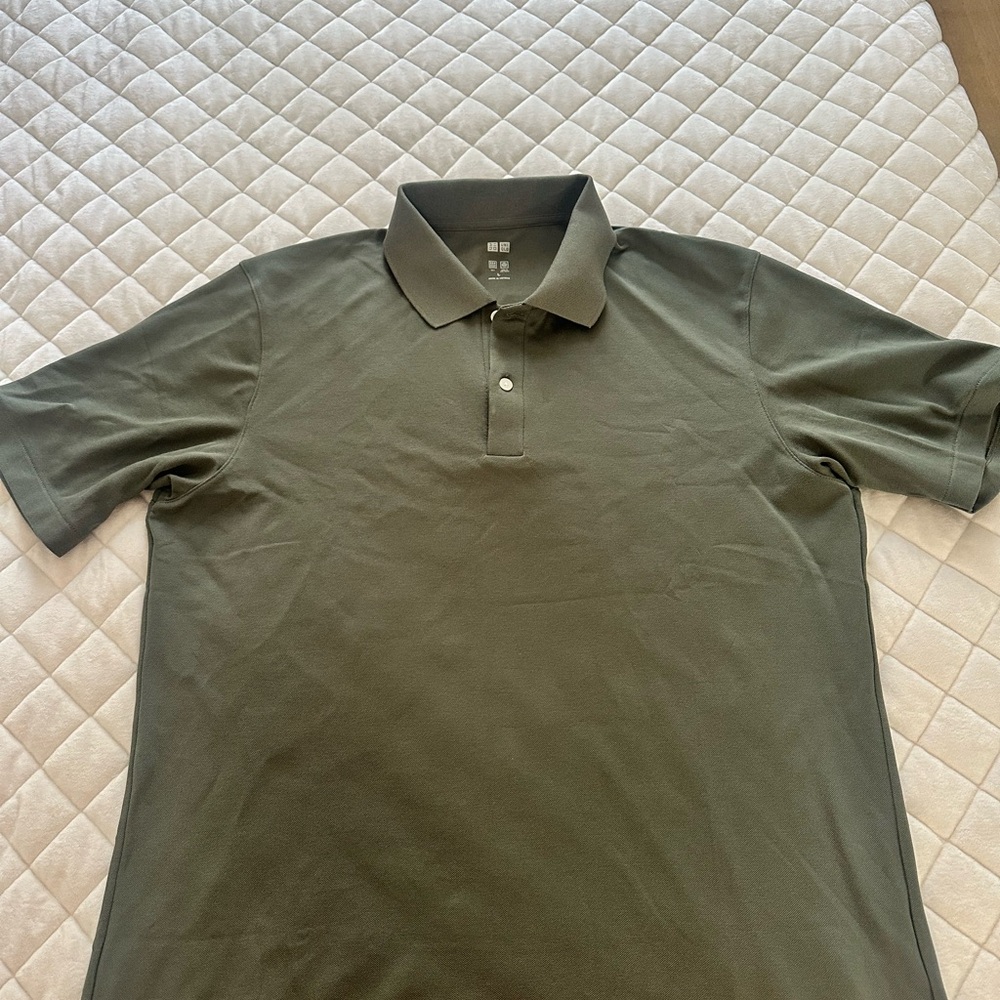 Uniqlo Green Polo Shirt Classic Short Sleeve